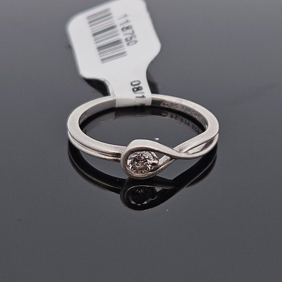 Pandora 925 Sterling Silver Infinite Lab Grown Diamond Ring .15CT Size 7 w/ Box - Picture 8 of 12